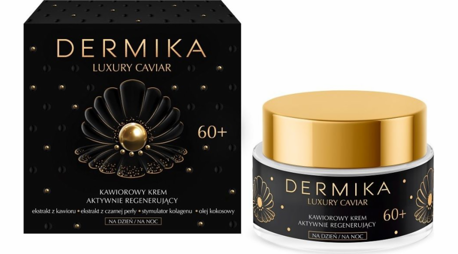 Dermika Dermika Luxury Caviar 60+ aktivně regenerační kaviárový krém na den a noc 50ml | DOPRAVA ZDARMA OD 250 PLN