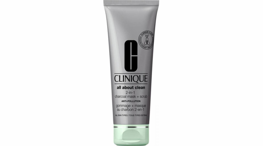 CLINIQUE_All About Clean 2-in-1 Charcoal Mask + Scrub čistící pleťová maska 100 ml