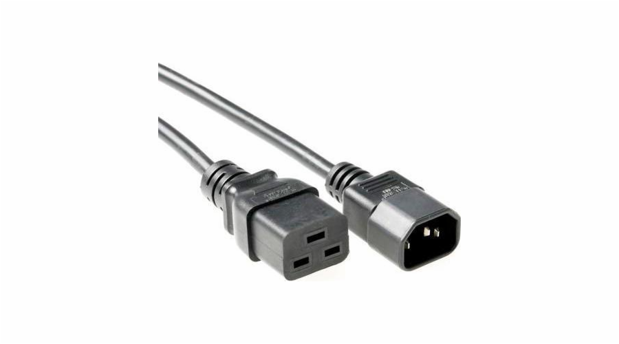 MicroConnect napájecí kabel C19-C14 0,5m černý