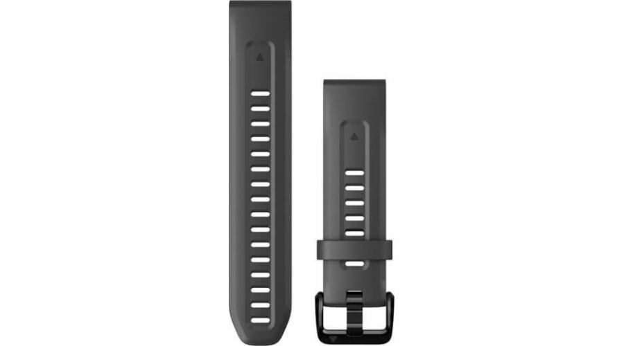 Garmin QuickFit 20 silikonový pásek na zápěstí (grafitová / černá přezka) (010-13102-01)
