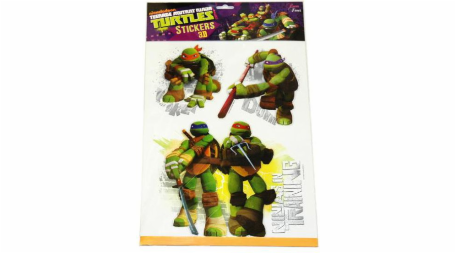 Dekorace na zeď Euro Trade 3D Teenage Mutant Ninja Turtles - 301094