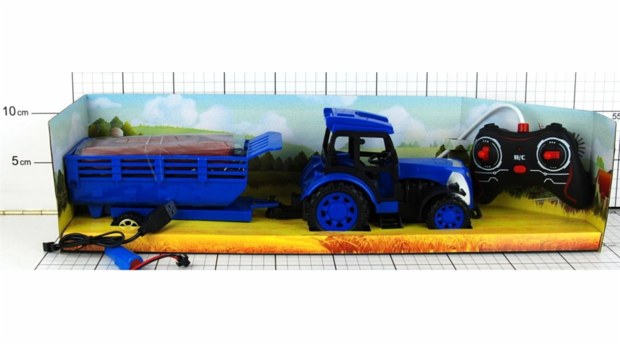 Dromedary Traktor s přívěsem s rádiem 02940