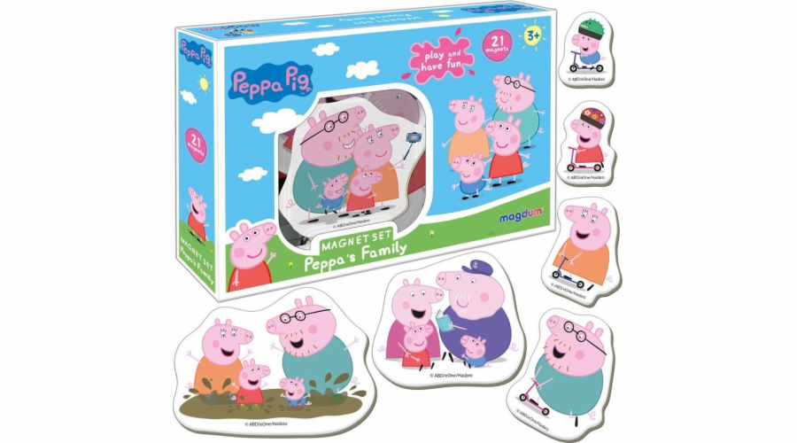 Peppa Pig Family - sada magnetů
