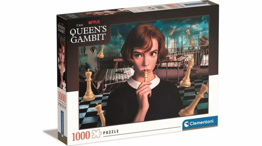 Clementoni Clementoni Puzzle 1000 dílků Queen's Gambit. Queen's Gambit. Netflix 39698