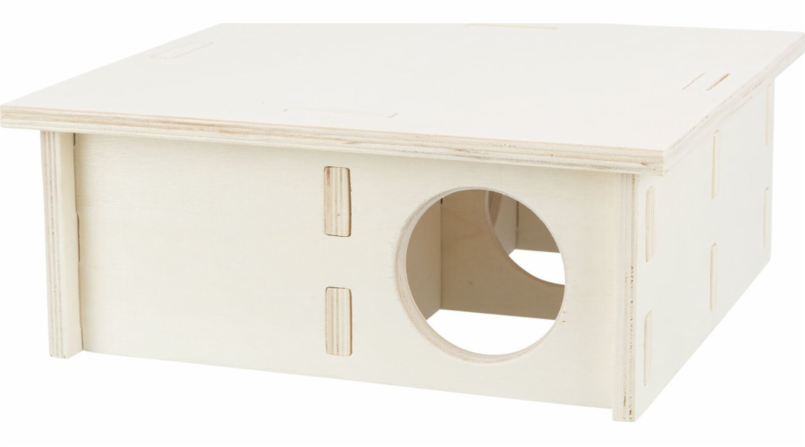 Trixie Čtyřkomorový domeček, pro křečky/degu, dřevo, 30 × 12 × 30 cm