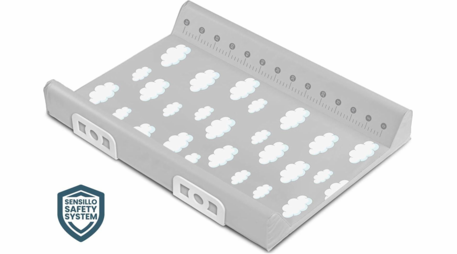 Sensillo Safety System vyztužený přebalovací pult pro miminko 70 cm Clouds Grey Sensillo