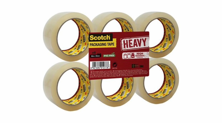 Scotch Scotch těžká balicí páska 50mmx66m transparentní 6/s