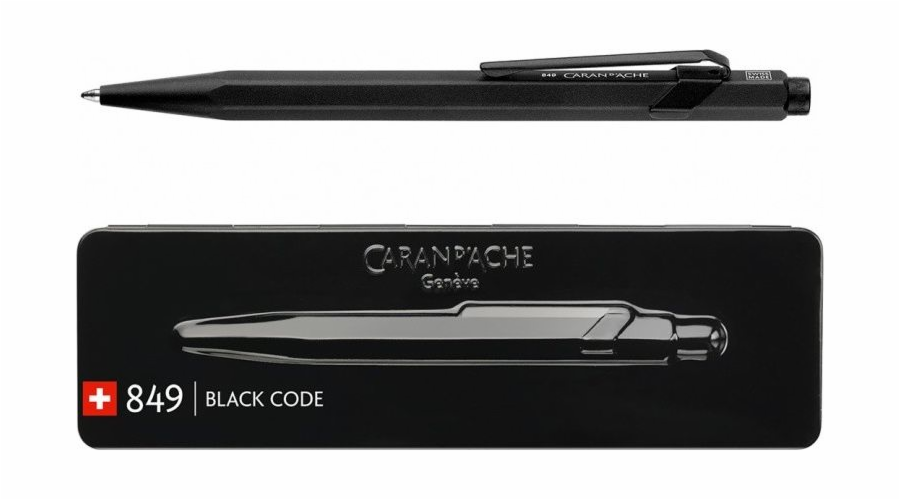 Caran d`Arche CARAN D'ACHE 849 Black Code kuličkové pero, M, v krabici, černé