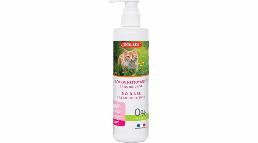 Zolux ZOLUX Čisticí tekutina pro kočky, bez oplachování, 250 ml