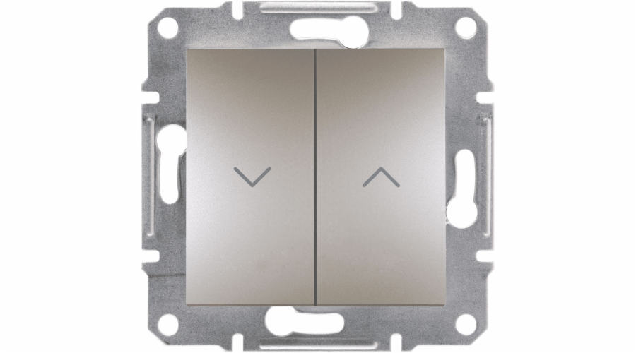 Tlačítko spouště Schneider Electric Asfora, šroubové svorky bez rámečku, bronz (EPH1300369)