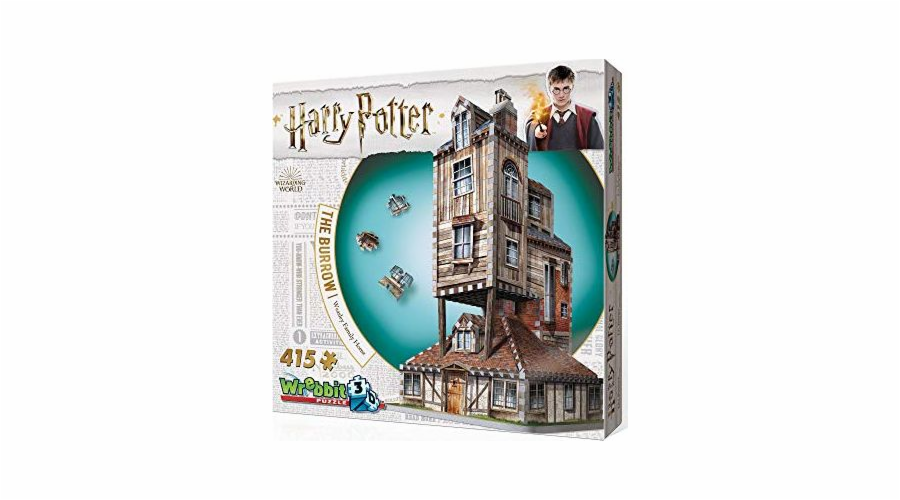 Taktické puzzle Harry Potter The Burrow 3D 280 dílků