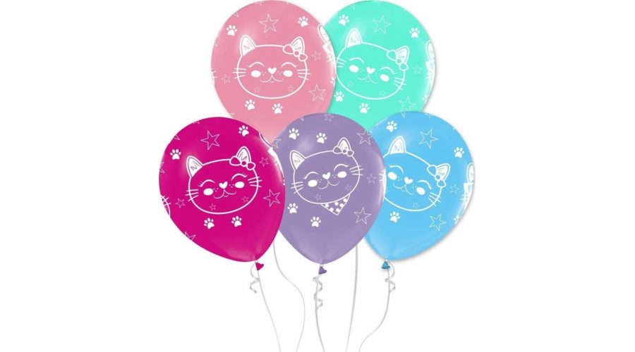 Balónky pro kočky různé barvy 30cm 5ks