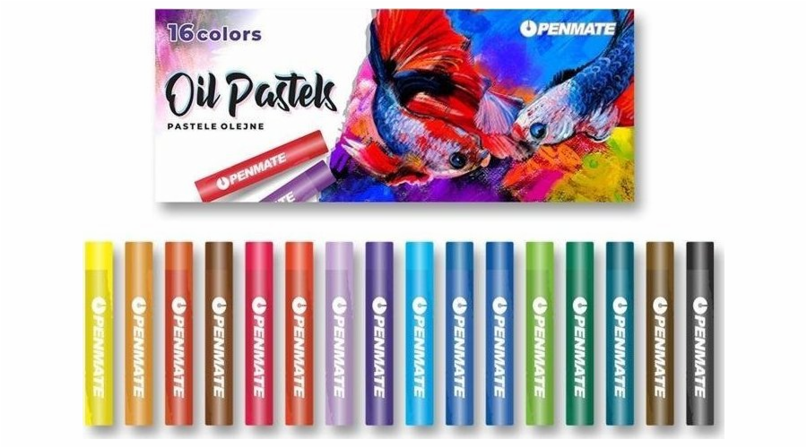 Olejové pastely 16 barev PENMATE