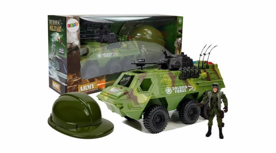 Figurka LEANToys Army Set Vojenské vozidlo Camo a figurka vojáka
