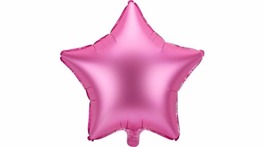 Party Deco Star fóliový balónek 48cm růžový