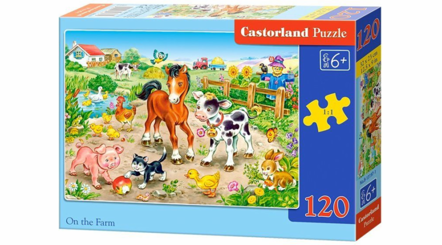 Castorland Puzzle Na farmě 120 dílků (257394)