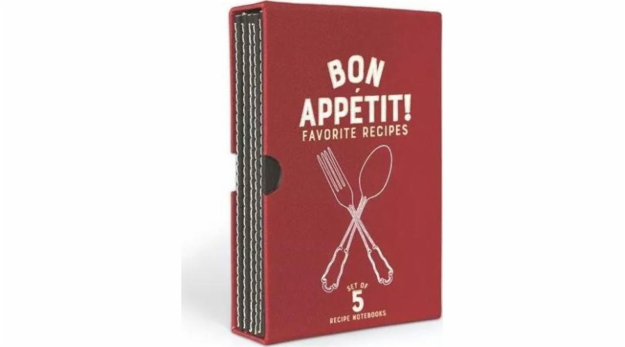 Sada inkoustů Designworks 5 sešitů s recepty Bon Apettit