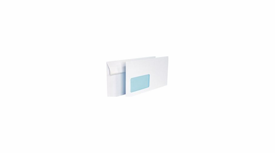 Herlitz Envelopes DL hk (s páskem) levé okno bílé 1000 ks.