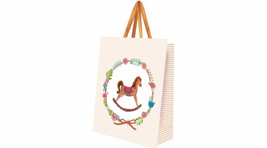Cozywood Velká dekorativní dárková taška Houpací koník
