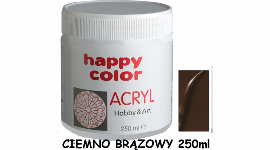Happy Color Akrylová barva 75 ml tmavě hnědá (7370 0075-75)