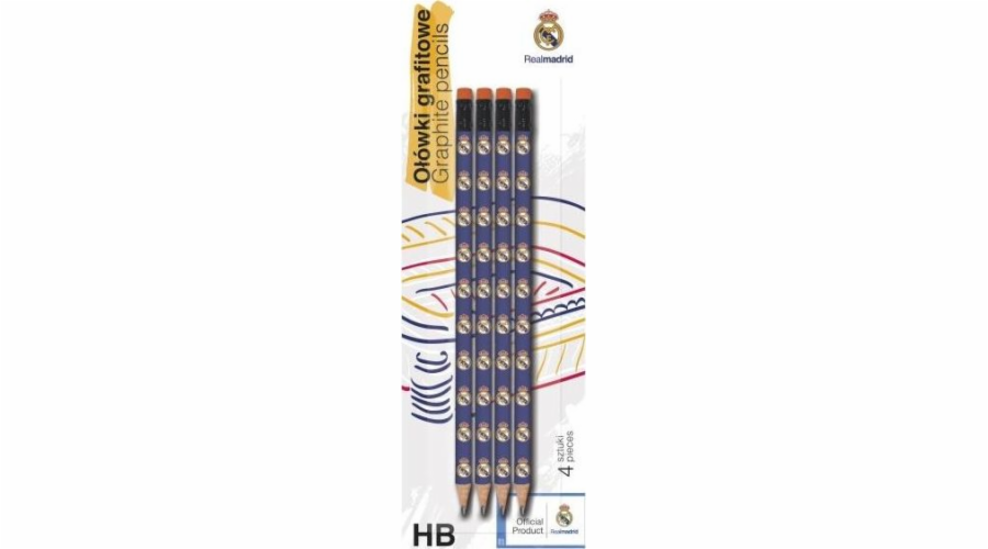 Astra Trojúhelníková tužka s gumou HB RM bls 4 ks