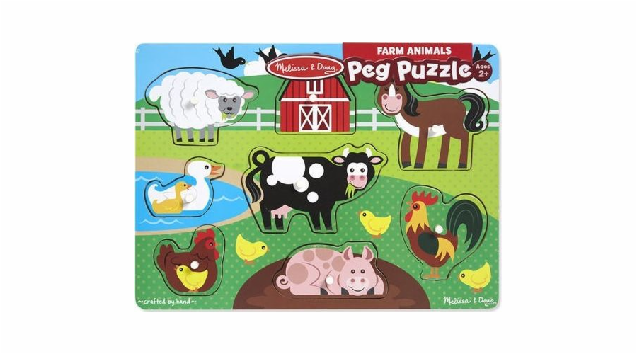 Dřevěné puzzle Melissa & Doug - Hospodářská zvířata
