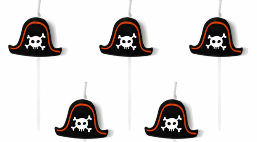 Party Deco Pirate svíčky - 5 ks univerzální