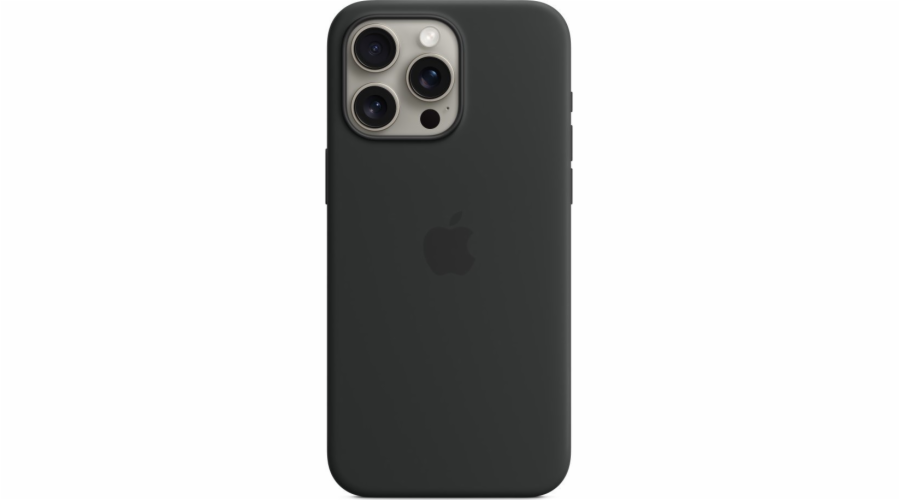 Apple Silikonové s MagSafe iPhone 15 Pro Max, černé MT1M3ZM/A Apple iPhone 15 Pro Max Silicone Case s MagSafe - Black