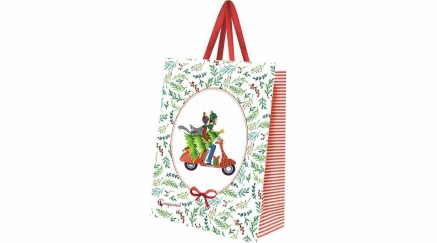 Velká ozdobná taška Christmas Scooter