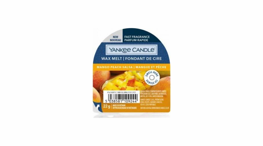 Vonný vosk Yankee Candle, Salsa z manga a broskví, 22 g