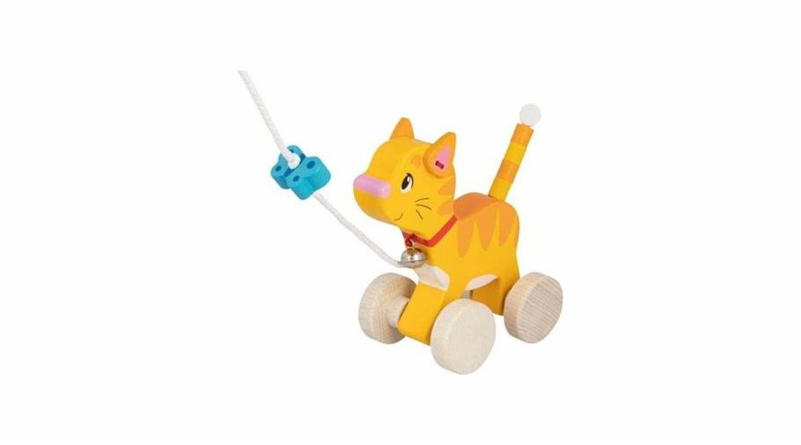 Dřevěná tahací hračka pro kočky Goki