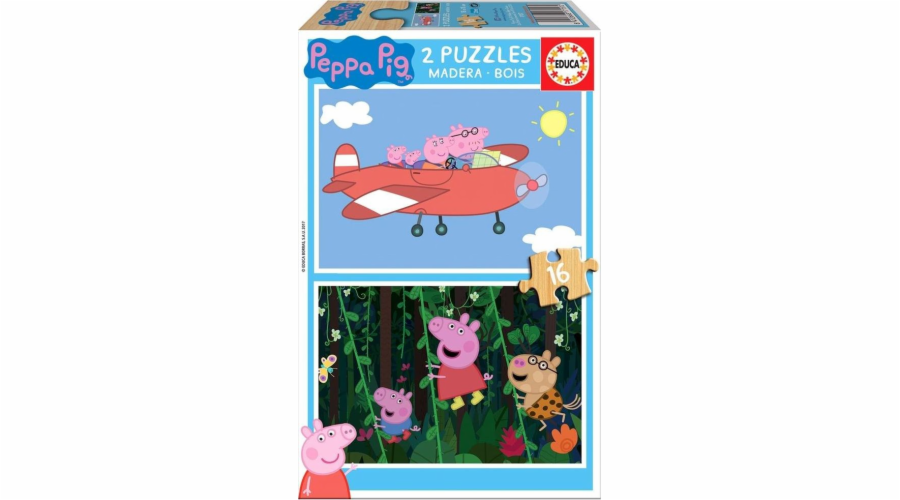 Educa Puzzle 2x16 Peppa Pig (dřevěné) G3