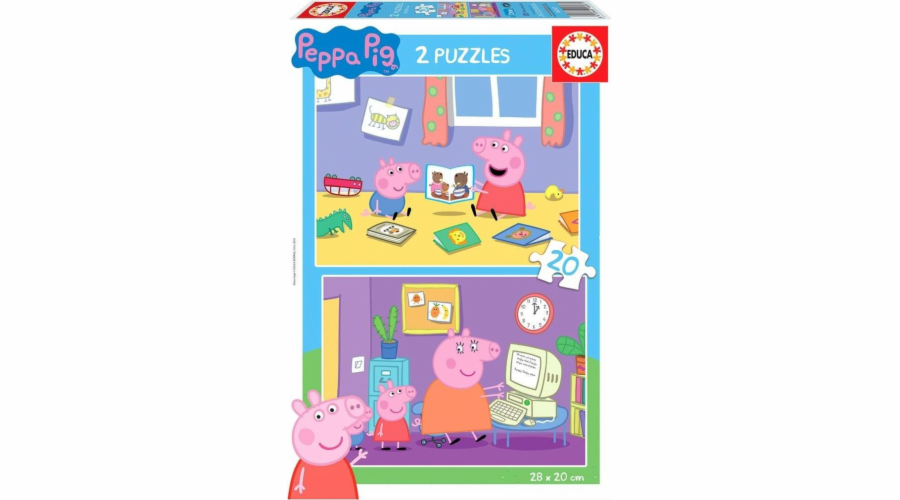 Educa Puzzle 2x20 Peppa Pig G3
