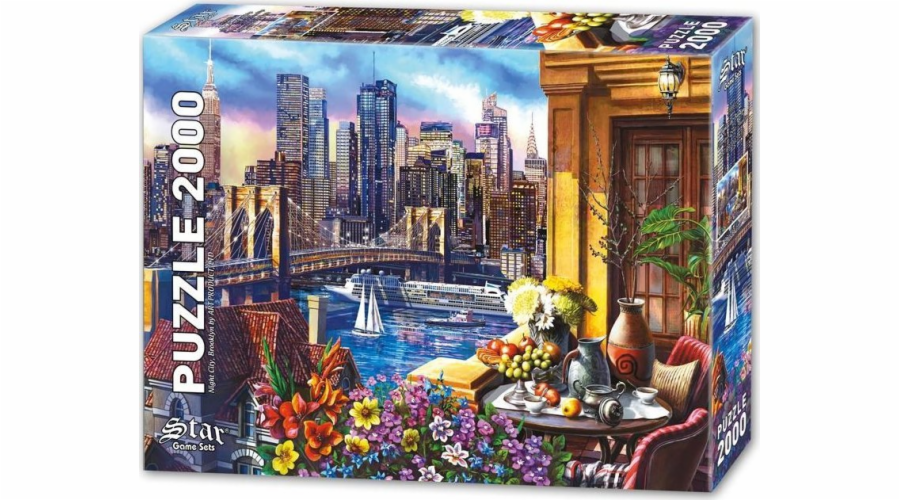 Star Puzzle Puzzle 2000 City v noci - New York