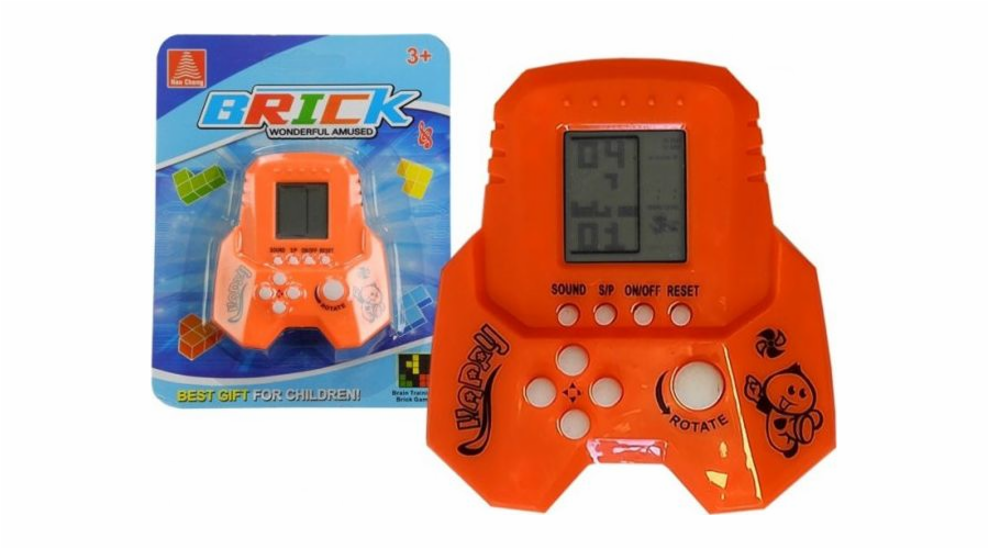 Elektronická hra LEANToys Tetris Bricks Rocket Orange
