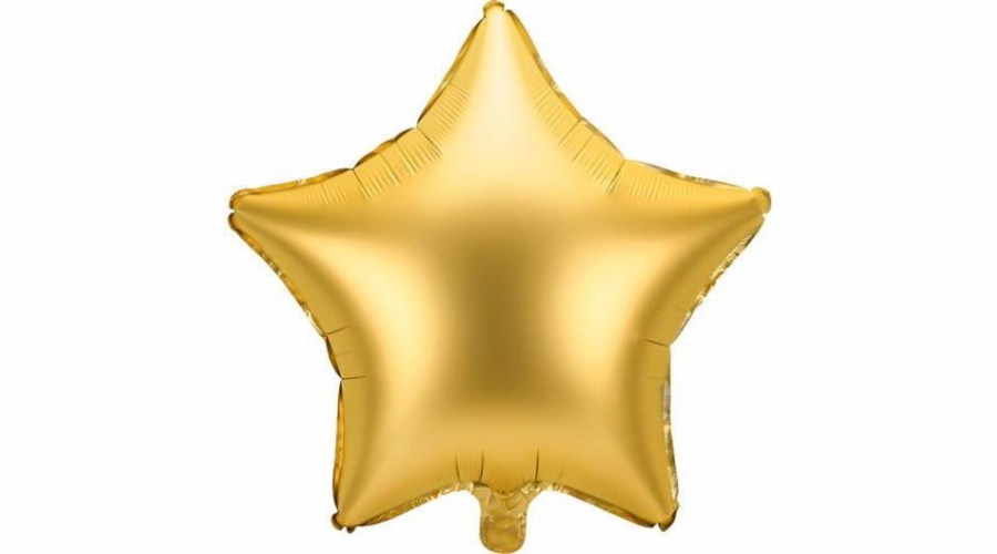 Party Deco Star fóliový balónek 48cm zlatý
