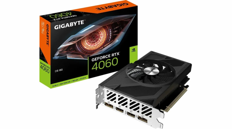 GIGABYTE VGA NVIDIA GeForce RTX 4060 D6 8G, RTX 4060, 8GB GDDR6, 2xDP, 2xHDMI