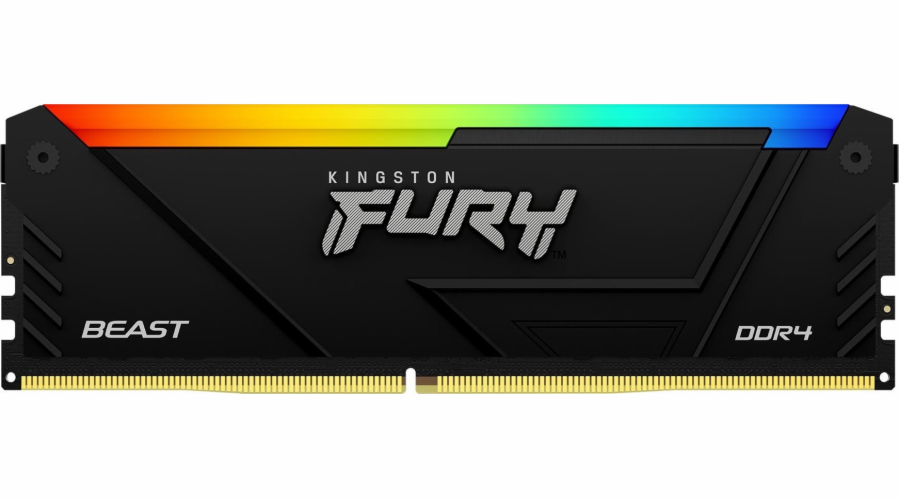 Kingston FURY Beast/DDR4/32GB/3200MHz/CL16/1x32GB/RGB/Black