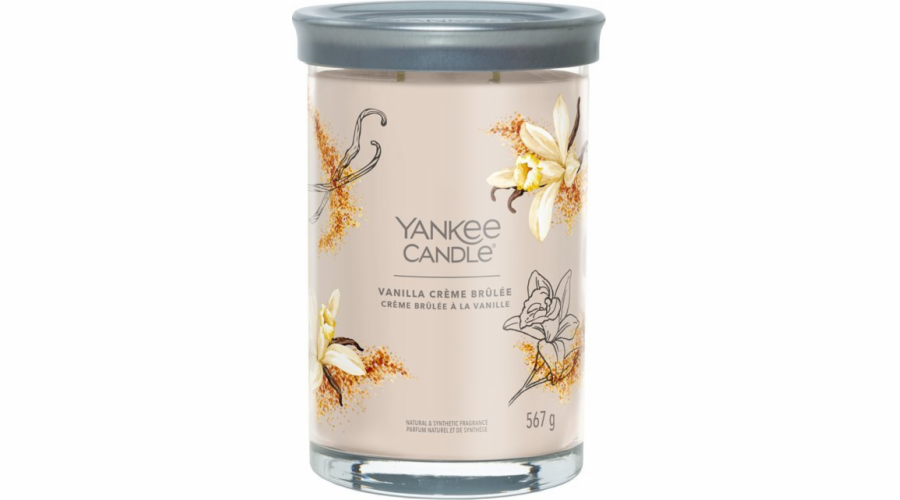 Svíčka ve skleněném válci Yankee Candle, Vanilkové creme brulee, 567 g