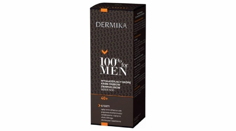 Dermika 100% for Men Cream 40+ vyhlazující denní a noční 50ml
