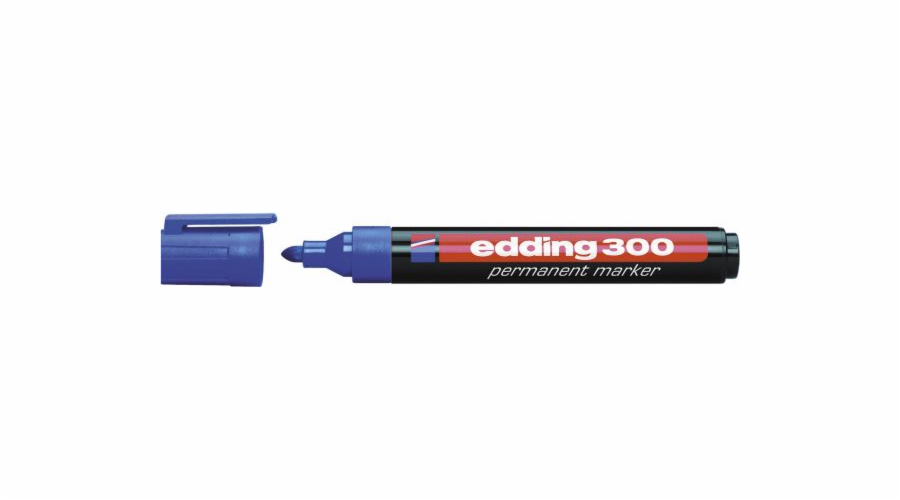 Edding Permanentní popisovač 300 kulatý hrot modrý (EG1002)