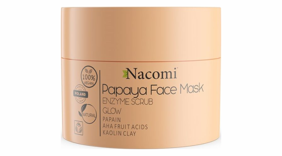 Nacomi Nacomi Papaya Face Mask enzymatická pleťová maska s papainem 50ml | DOPRAVA ZDARMA OD 250 PLN
