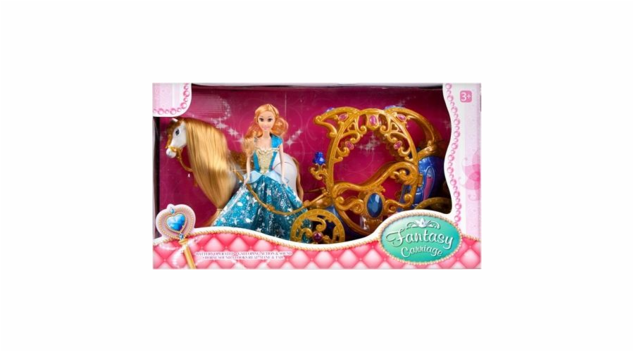 Mega Creative Princess kočár s panenkou a koněm (442512)
