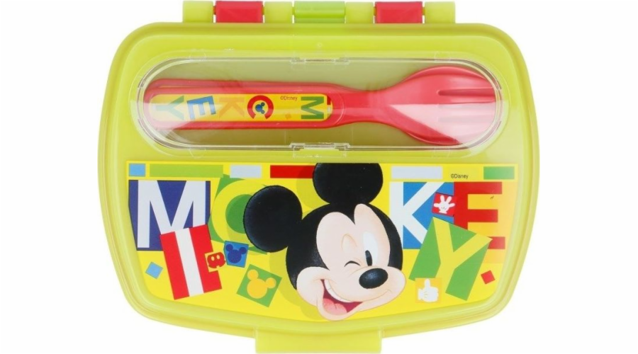 Mickey Mouse - Lunchbox se sadou příborů univerzální