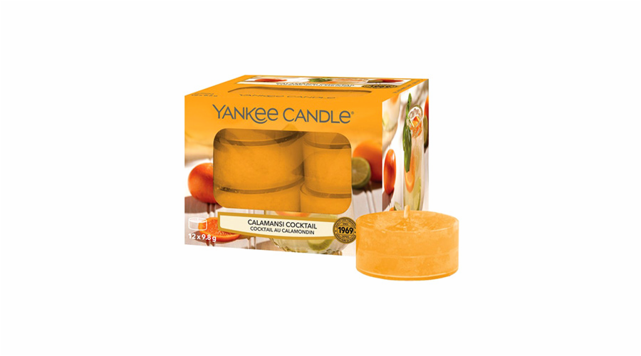 Svíčky čajové Yankee Candle, Calamansi koktejl, 12 ks