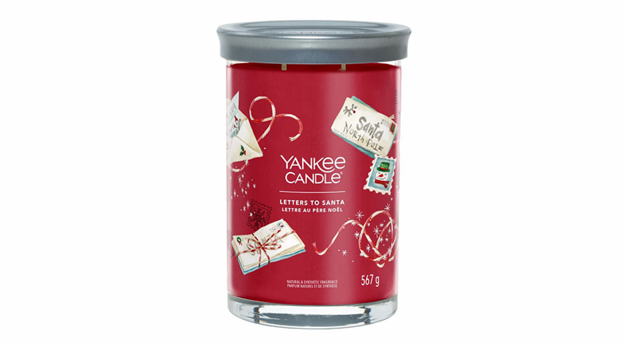 Svíčka ve skleněném válci Yankee Candle, Vánoční přání, 567 g