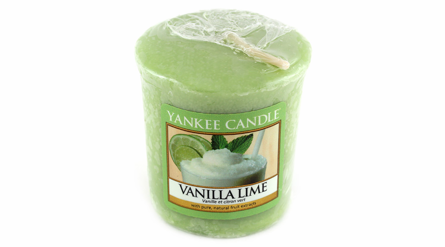 Svíčka Yankee Candle, Vanilka s limetkami, 49 g