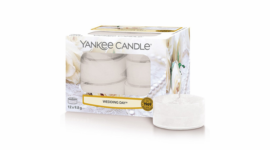 Svíčky čajové Yankee Candle, Svatební den, 12 ks
