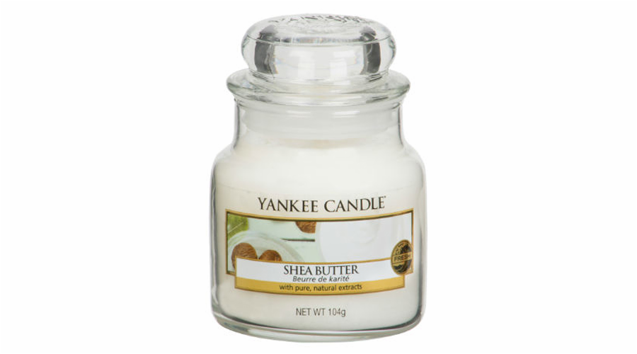 Svíčka ve skleněné dóze Yankee Candle, Bambucké máslo, 104 g