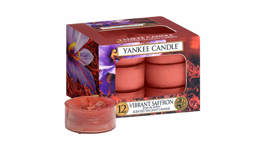 Svíčky čajové Yankee Candle, Živoucí šafrán, 12 ks